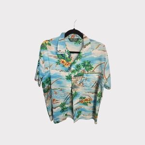 vintage haband of patterson hawaiian button‎ down shirt